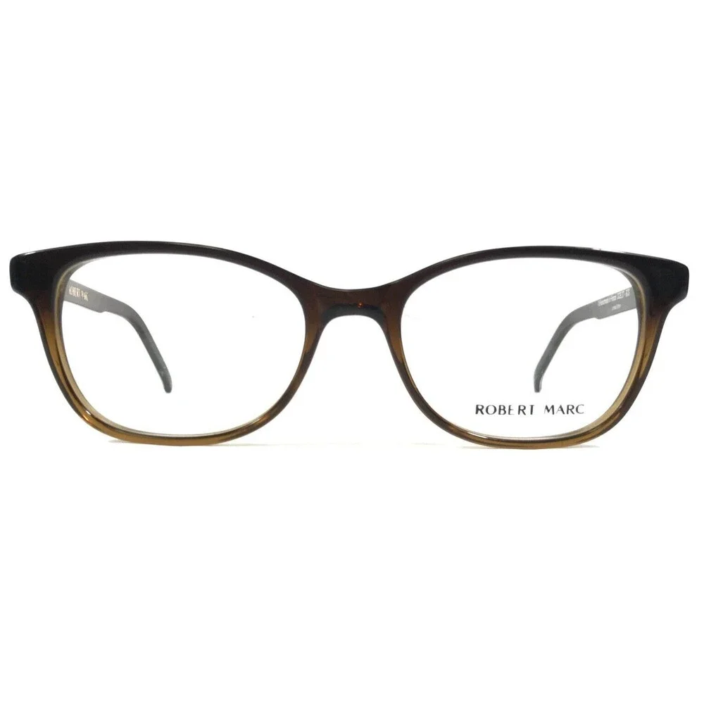 Robert Marc Eyeglasses Frames OCELOT-BCS Black Brown Square Horn Rim 47-18-135
